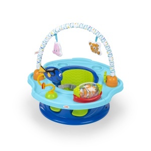 Bright Starts Disney Baby SuperSeat 3-in-1 Albastru Scaun Activitati si Masa pentru Copii 6 Luni - 3 Ani
