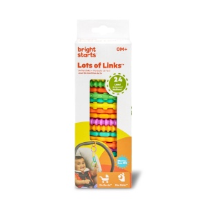 Bright Starts, Oball, Maille de lant pentru carucior, O multime de verigi, Indoit, Usor de atasat, Usor de fixat, Usor de curatat, Perfect pentru deplasare - Img 8