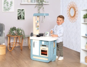Bucatarie de jucarie Smoby Bon Appetit, cu accesorii, sunete realiste, pentru copii 3 ani - Img 5
