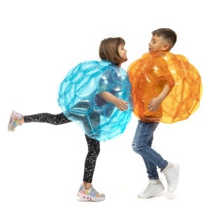 Bumpoy InnovaGoods Minge gonflabila gigantica cu bule 2 bucati albastru si portocaliu
