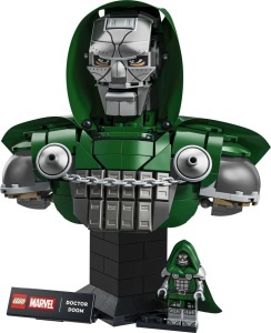 Busta LEGO Marvel Doctor Doom 76345, 1403 piese, cu minifigurina, decorativa - Img 2