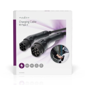 Cablu de incarcare pentru vehicule electrice Nedis Tip 2 - 32 A - 22000 W - 5 m - Negru - Img 6