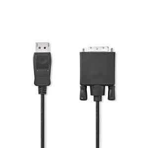 Cablu DisplayPort NEDIS 2.00 m, DVI-D 241, Negru, PVC - Img 2