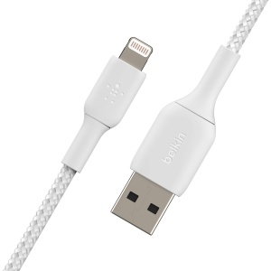 Cablu Lightning Belkin 2m, Alb, MFi-certificat, pentru iPhone, iPad, AirPods - Img 4