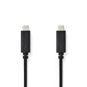 Cablu USB 3.2 Gen 1 NEDIS USB-C - 60W, 4K60Hz, 3m, Negru