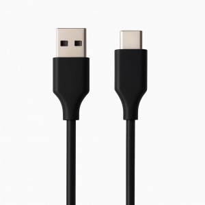 Cablu USB-A la USB-C Ewent 2 m, 60 W, Negru