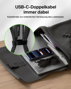 Cablu USB-C Belkin BoostCharge Pro 2-in-1 140 W, 1.5 m, Negru - Img 8
