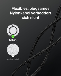 Cablul USB-C Belkin BoostCharge Eco, 1 m, 240 W, Negru - Img 5