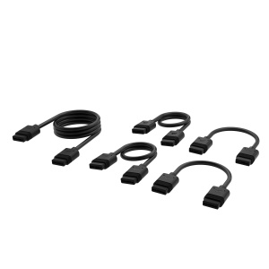 Cabluri Corsair iCUE LINK - Negru, 5 mm, pentru ventilatoare si AIO