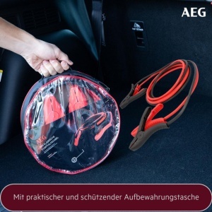 Cabluri de pornire auto AEG Alu-Tec 1224V 2x3m cu tehnologie cupru-aluminiu - Img 6