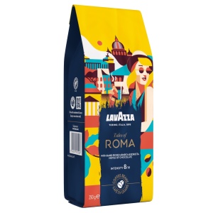 Cafea boabe Lavazza Tales of Roma, 250g, Intensitate 8, Note de alun si ciocolata