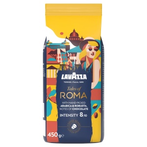 Cafea boabe Lavazza Tales of Roma, 450 g, Arabica si Robusta, Intensitate 810