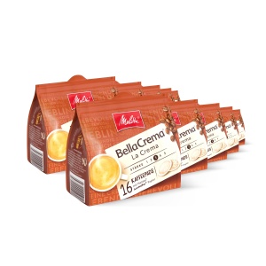 Cafea macinata Melitta BellaCrema La Crema, 160 Pads, prajita in Germania, intensitate 3