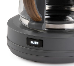 Cafetiera DOMO DO754K 125L 10 Cesti Design Modern cu Finisaj Lemn - Img 3