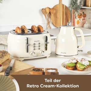 Cafetiera electrica Salter Retro, 1.7L, 3kW, crem - Img 4