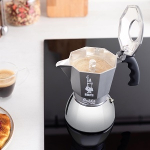 Cafetiera espresso Bialetti Brikka Induction 4 cesti argintiu compatibila cu plite inductie - Img 3