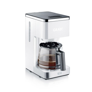Cafetiera GRAEF FK401, 1.25 L, 10 cesti, functie preinfuzie, alb
