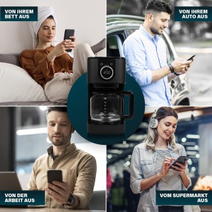 Cafetiera Princess Moments 246060 Negru WiFi Timer 15L 10-15 cesti - Img 6