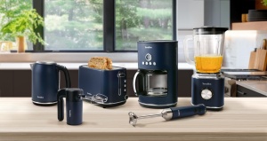 Cafetiera programabila Terraillon New Moon, 1.25L, 1080W, functie anti-picurare, albastru - Img 7