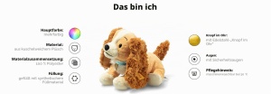 Caine de plus Steiff Susi 24cm multicolor, prieten de joaca pentru copii - Img 2