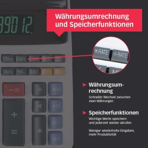 Calculatoare de birou Sharp EL-2607LG, imprimare rapida, 12 cifre, alb - Img 7