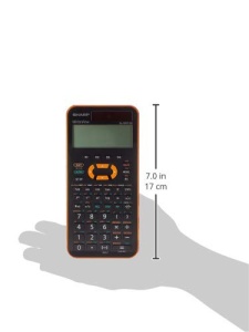 Calculator stiintific Sharp EL-W531, 335 functii, display 4 linii, portocalie - Img 3