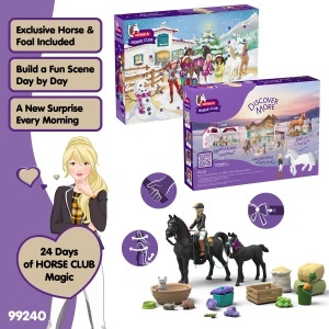 Calendare de Advent Schleich HORSE CLUB 2026 - 32 Piese, Araber Stute si Fohal - Img 2