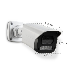 Camera de securitate Hama Wi-Fi (camera Wi-Fi pentru exterior, camera exterioara cu control vocal si prin aplicatii, camera de exterior rezistenta la intemperii cu detector de miscare, viziune nocturna, audio pe 2 cai, inregistrare, 1080p) alb - Img 4