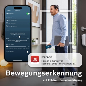 Camera de supraveghere Bosch Smart Home Eyes Innenkamera II Full HD WiFi Detectare inteligenta a miscarii - Img 2