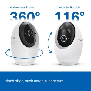 Camera de supraveghere interior Tapo C260, 4K Ultra HD, 8MP, rotire 360, detectie AI, microSD pana la 512GB - Img 3