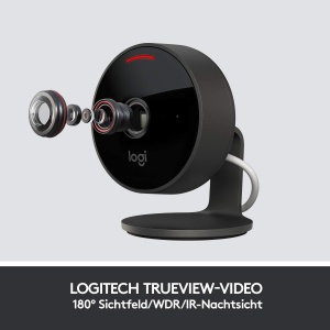 Camera de supraveghere Logitech Circle View, 180 unghi, 1080p HD, negru - Img 4