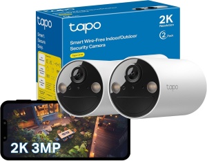 Camera de supraveghere Tapo C410, 2K, baterie 6400 mAh, vedere color nocturna