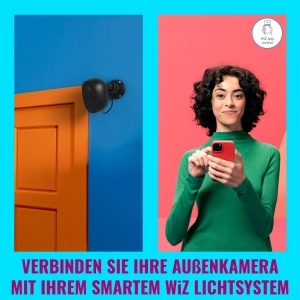 Camera de supraveghere WiZ pentru exterior, 1080P HD, IR nocturn, comunicare bidirectionala - Img 3