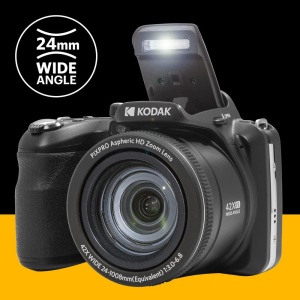 Camera digitala bridge Kodak Pixpro Astro Zoom AZ425 42X Zoom optic Full HD Negru - Img 5