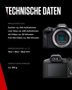 Camera Digitala Canon EOS R100, 24.1 MP, Obiectiv RF-S 18-45mm, Negru - Img 7