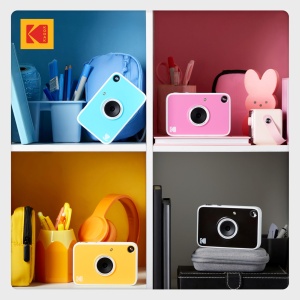 Camera digitala Kodak Printomatic cu husa (Rosa) si 20 fotografii Zink, 10MP - Img 6