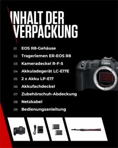 Camera foto Canon EOS R8, 24.2MP, 4K, 2 baterii incluse - Img 7