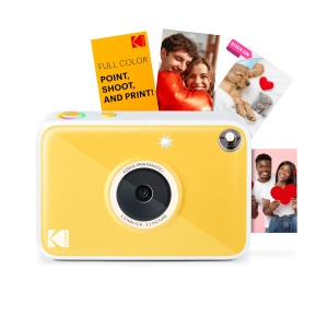 Camera foto instant Kodak Printomatic 10MP galben tehnologie ZINK printare pe hartie 2x3 inch