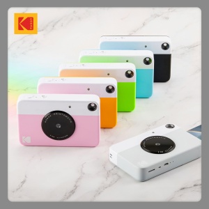Camera foto instantanee Kodak Printomatic, 5MP, negru, cu husa si 20 de foi Zink - Img 7