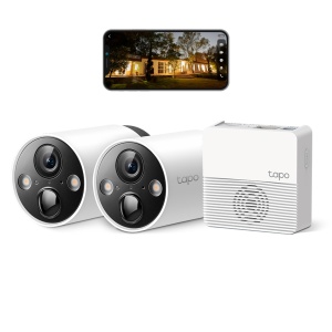 Camera supraveghere Tapo C420S2 2K QHD Full-Color Nocturn Pachet 2 Camere IP65