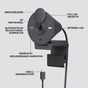 Camera web Logitech Brio 305 Full HD 1080P cu microfon si protectie pentru intimitate - Img 7