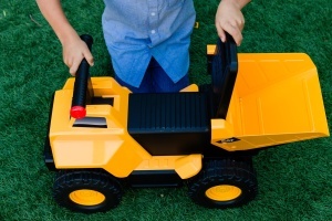 Camion de constructie CAT Play and Ride, 2-in-1, cu efecte de lumina si sunet - Img 4