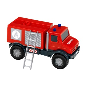 Camion de pompieri Mercedes-Benz Unimog 124 cu piese mobile pentru copii - Img 3