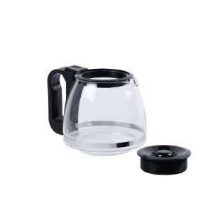Cana de cafea Fackelmann 20997, 9-12 cani, neagra, din plastic si sticla - Img 4