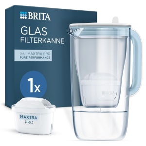 Cana filtranta de apa BRITA MAXTRA PRO, 2.5L, sticla, albastra