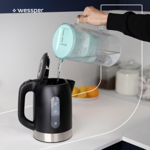 Cana filtranta Wessper AquaMax 3L din sticla, set cu 10 cartuse de filtrare - Img 6