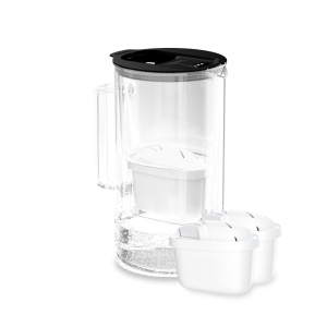 Cana filtranta Wessper D4, 2L, sticla borosilicata, cu LED