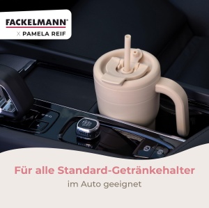 Cana izotermica Fackelmann x Pamela Reif 420 ml, inox, pastell beige - Img 5