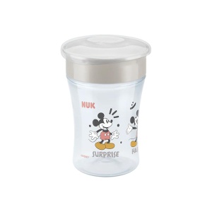 Cana pentru invatare NUK Magic Cup 230 ml 360deg Gri fara BPA 8 luni - Img 4