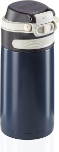 Cana termoizolanta Leifheit Flip 350ml, 100 etansa, albastru inchis
